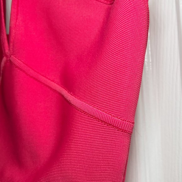 BCBG Martha Bandage Dress Lipstick Red | Size XXS - Picture 3 of 4